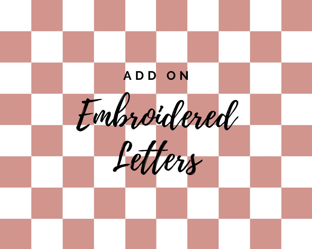 Embroidered Letters